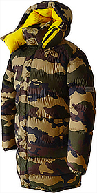 down parka - Big Parka - XXL - 1000 g - F8-camouflage silk/41-quitte silk - extra long