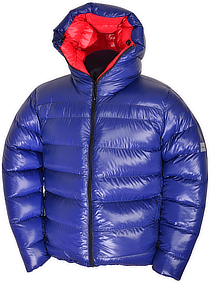 down jacket - Cryo Jacket - L - 400 g - F3-royal shiny/F6 red shiny - Cryo-Hood with 1 chamber