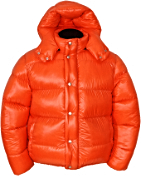 down jacket - Vinland Hoody - XL - 900 g - F4-orange shiny/F4-orange shiny - Outdoor-Hood 