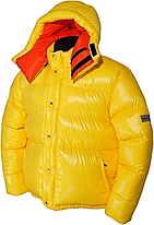 down jacket - Vinland Hoody - XXL - 41-quitte shiny/F4-orange silk - Arctic-Hood 