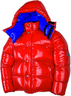 down jacket - Vinland Hoody - L - 5-red shiny/36-steel blue shiny -Arctic-Hood