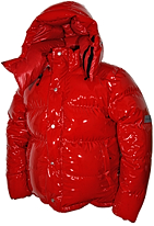 Daunenjacke - Vinland Hoody - L - 1000 g - L2-red ultra shiny/F6-red shiny - Arctic-Hood 