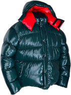 down jacket - Vinland Hoody - XXL - 700 g - 30-pepper shiny/5-red shiny - Arctic-Hood