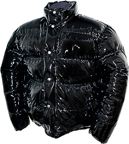 down jacket - Vinland Jacket - L1 black ultra shiny 