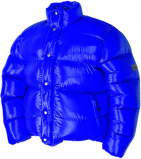 down jacket - Vinland Jacket - 36 steel blue shiny - XL - 1600 g